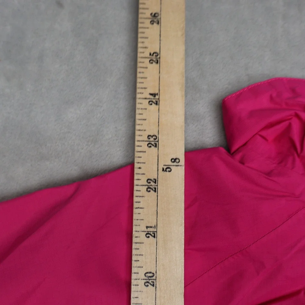 North Face Rain Jacket Girls Medium 10/12 Pink Waterproof Mesh Lined 3in1 Shell